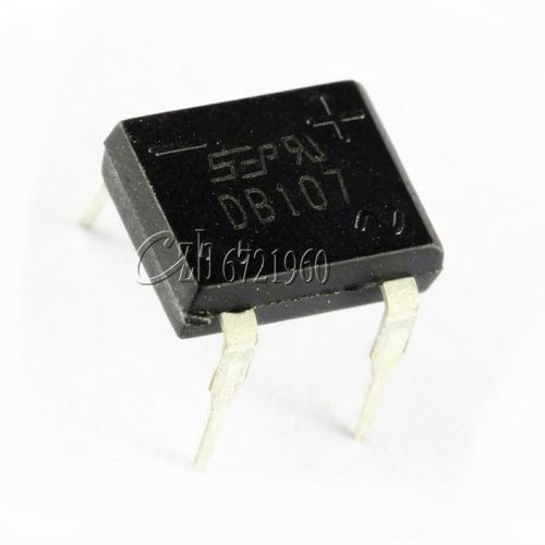 10pcs db107 db107g 1a 1000v single phases diode rectifier bridge dip-4 for sale