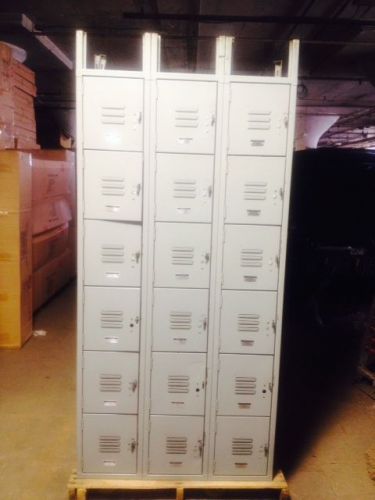Metal lockers lot 54 used storage employee school spa gym store backroom pallet for sale
