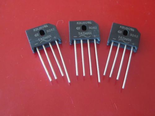 KBU8G  8.0A   BRIDGE RECTIFIERS DIODE ( Qty 3 ) *** NEW ***
