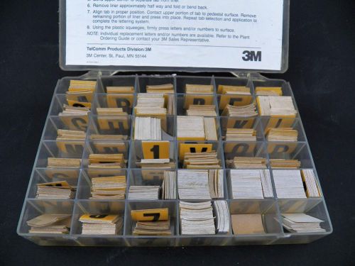 3M Scotchlite 5005 Reflective Lettering System Kit Letter Number Yellow &amp; Black