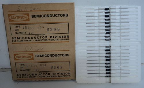 NOS Raytheon Semiconductors 1N662 Silicon Controlled Rectifier Diodes QTY 10
