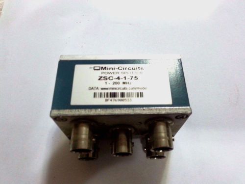 Mini Circuits ZSC-4-1-75 FOUR-WAY Power Splitter/Combiner 75 OHMS 1-200Mhz BNC-F