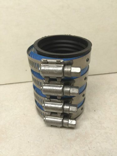 Lot of 7 FERNCO MISSION 1 1/2&#034; COUPLING Rubber Clamp-On    (A3)