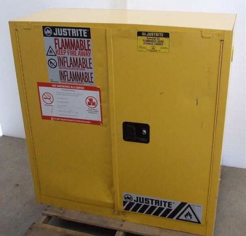 JUSTRITE Flammable Liquid Storage Cabinet Used