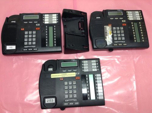 Lot of 3 T7316E Charcoal Nortel Norstar Networks Office Phones