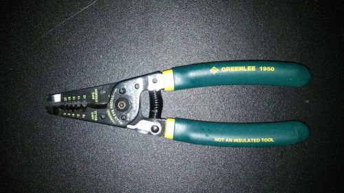 Greenlee 1950 Wire Stripper Crimper 10-18 Solid /12-20 Stranded ***Barely Used