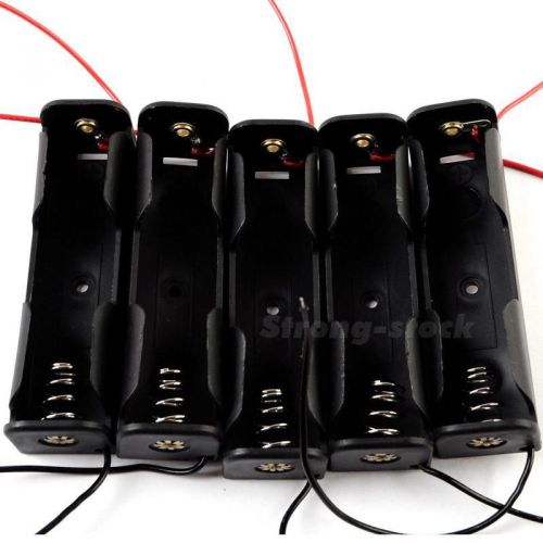 New 5Pcs Black 12V23A No. N Battery Case Clip Holder Box with cable QWYC
