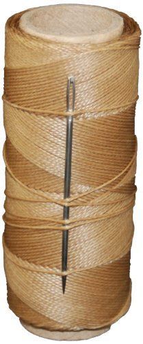 T.W . Evans Cordage 11411 2-Ounce Wax Sail Kit with Needle, Brown