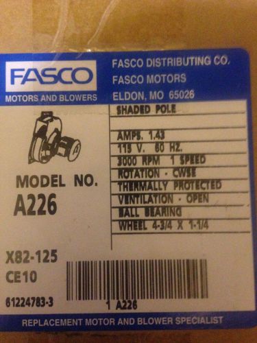 A226 Fasco Draft Inducer Motor for York 7058-0266 7058-0266S 024-34490-00 17500