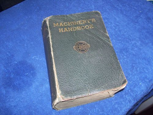 Vintage 1943 Machinery&#039;s Handbook 11th Machine Shop Draft Room Industrial Press