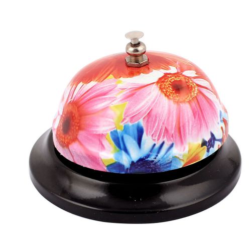 Flower Pattern Hotel Restaurant Counter Front Desk Call Bell Multicolor