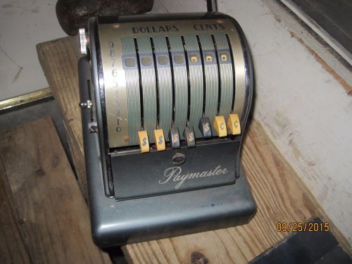 VINTAGE PAYMASTER  FOR PRINTING CHECK
