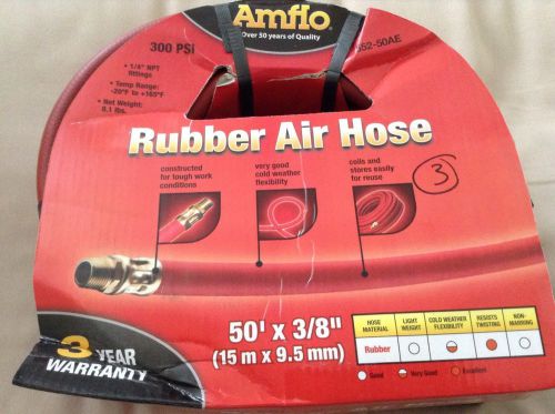 Nip amflo 50&#039; x3/8&#034; rubber air hose #552-50ae for sale