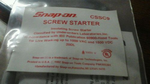 Snap-on Insulating Screw Starter Screwdriver Model Number CSSC9
