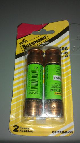 New frn series 60 amp brass time-delay fuse cartridges (2-pack) for sale