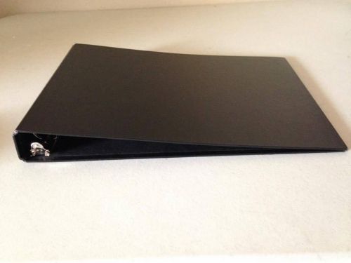 7 Ring CHECKBOOK BINDER Vinyl BLACK 3 on a PAGE Checkmate II 1.5 INCH