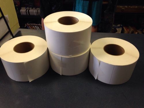 2000 Labels 4&#034;x13&#034; Thermal Transfer 3&#034; Core ups fed ex Perforated Stickers