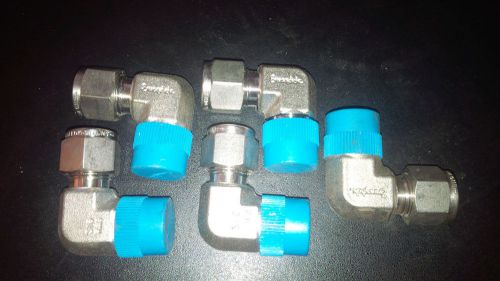Lot 5 pcs Swagelok, 3/8&#034; Elbow, NEW 316 SS, SS-600-2-6