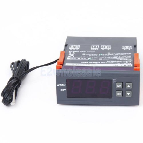 New digital temperature controller thermostat + sensor lcd display -58~230°f for sale