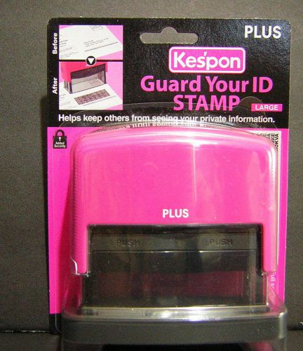 KESPON PLUS Protection ID Stamp LARGE PINK, 37-262 and IS-250CM-US