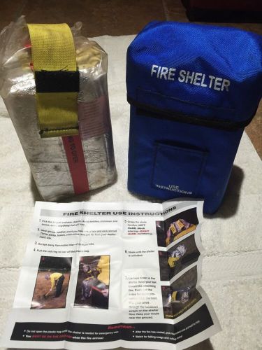 New! FIRE SHELTER USFS, FSS, CDF New Generation Blue Wildland Fire Fighter