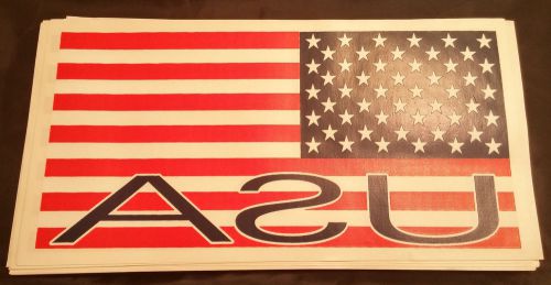 Approx. 61 USA Flag American Flag Large 11.5x5.5 in.  Iron OnTransfers
