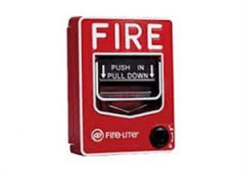 Fire-lite bg-12lo outdoor dual action pull station w/ key lock for sale