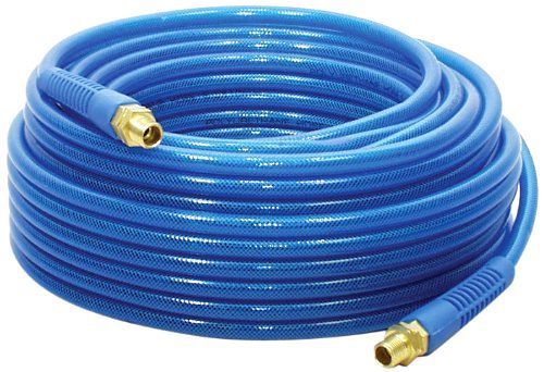 Apache 15026302 1/4 x 50&#039; 200 PSI Blue Reinforced Polyurethane Air Hose