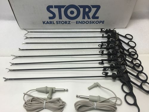 10pcs Set - Storz CLICKLINE® Rotating laparoscopic Instruments electrosurgical