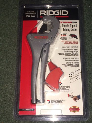 Ridged extreme duty plastic pipe &amp; tubing cutter *new* pc-1375 x-cel blade for sale