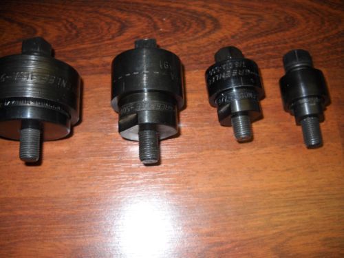 GREENLEE KNOCK PUNCHES 1 1/2&#034;-1 1/8&#034; 7/8&#034; 3/4&#034; ( LOT OF 4 )