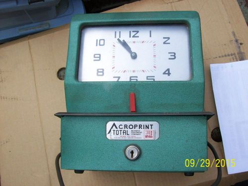 ACROPRINT TIME RECORDER CO TIME CLOCK