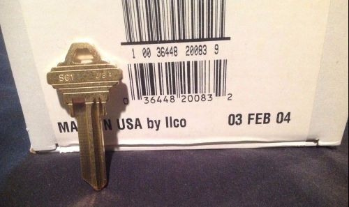Schlage 5sc1 key blanks (taylor) /  brass *made by ilco*   50 count for sale