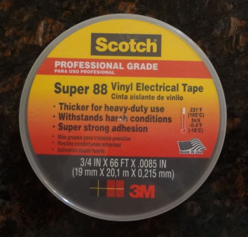 3m scotch super 88 3/4 in. x 66 ft. vinyl electrical tape ( 4 piece ) for sale