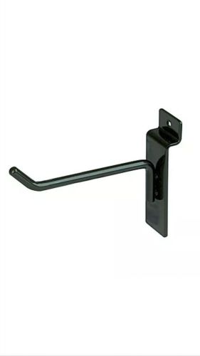 4&#034; Slatwall Metal Hooks - 40 Pieces - Black