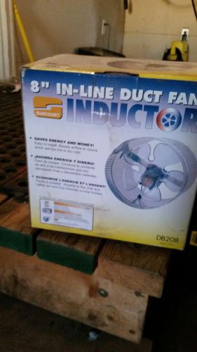 Suncourt Corded 8 in. In-Line Inductor Duct Fan