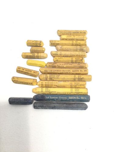 Used dixon 496 yellow and 521 blue lumber crayons for sale
