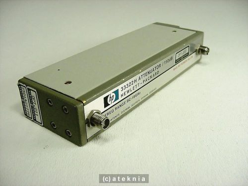 Hp agilent 33322h programmable step attenuator dc - 18 ghz 110 db 5 volt tested for sale