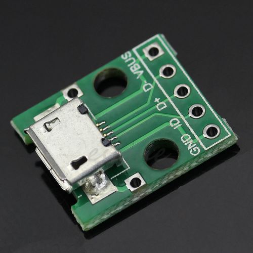 1 PC Female MICRO USB To Dip 5-Pin Pinboard Type B Plug Adapter Plate Weld Head