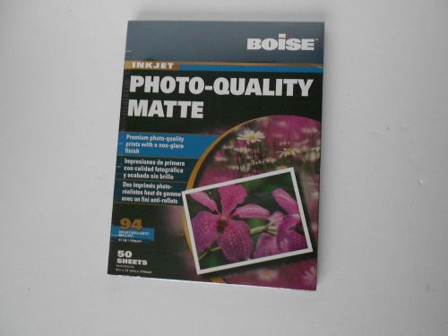 New BOISE Matte Inkjet Premium Photo Paper 8.5x11 50-Pack  Factory-Sealed