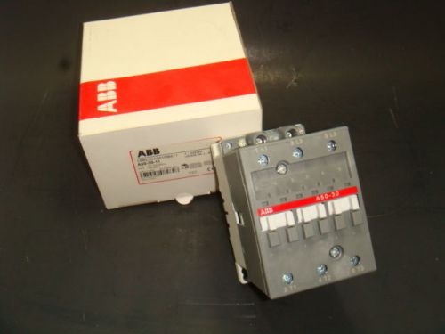 NEW ABB CONTACTOR A50-30-11, 110-120V 60HZ, 110V 50 HZ,  NEW IN FACTORY BOX