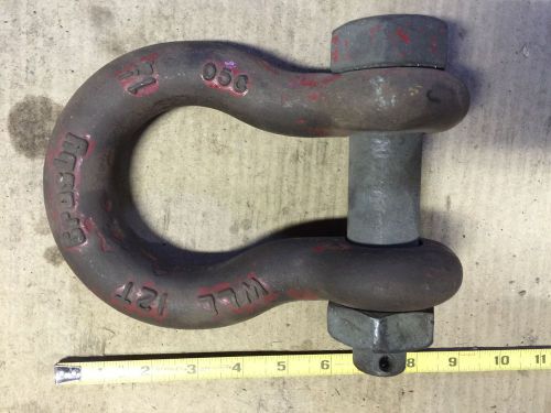 Crosby 05c, 1 1/4&#034;, wll 12 ton  screw pin anchor shackle clevace for sale