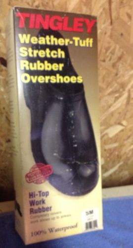 Brand New Tingley Weather-tuff Hi Top Work Rubber Covers Shoe To Ankle Sz. Sm.