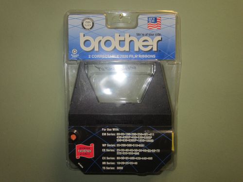 New ! Genuine Brother  Two Correctable 7020 Film Ribbons  7220