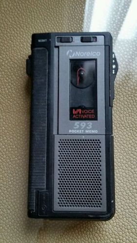 Norelco POCKET MEMO 593 minicassette voice recorder dictaphone