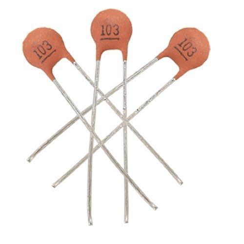 100 x 0.01uF 50V DIP Low Voltage Ceramic Disc Capacitors