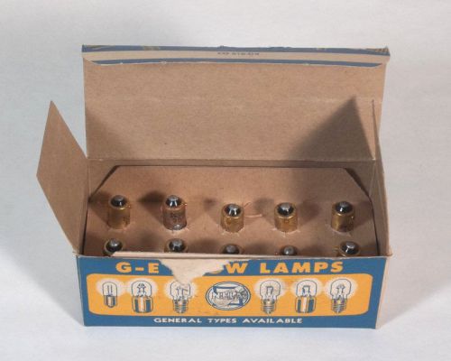 Box of 10 Vintage GE NE51 Glow Lamps NOS in Original Box