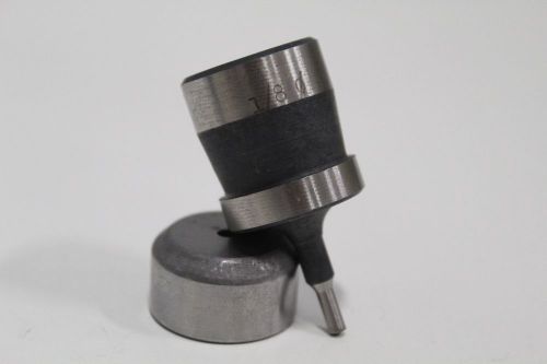 PUNCH DIE DI ACRO DIACRO ROPER WHITNEY .125&#034; ROUND PUNCH SET PRESS 1/8&#034;