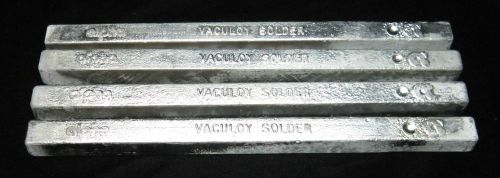 LOT (4) Alpha VACULOY SOLDER 63/37 - 10 POUNDS!