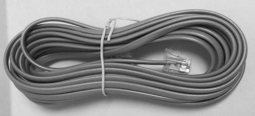 NEW 14&#039; Silver Satin 4 Pin Line Cord for Nortel Norstar Meridian phone